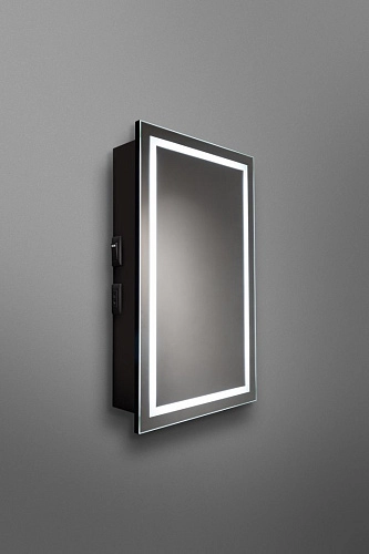 Зеркальный шкаф SILVER MIRRORS 462x762 мех. выключатель Hamburg-BLACK (LED-00002669) Зеркальный шкаф SILVER MIRRORS 462x762 мех. выключатель Hamburg-BLACK (LED-00002669)