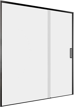 Душевая дверь Aquanet Pleasure Evo 160 AE65-N160-BT профиль черный, прозрачное стекло