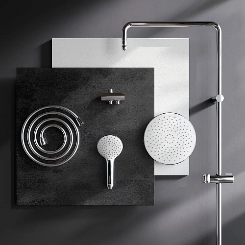 Душевая система AM.PM Gem F0790000 верхний душ d 220 мм, переключатель, хром Душевая система AM.PM Gem F0790000 верхний душ d 220 мм, переключатель, хром