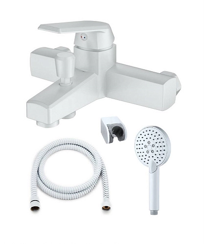 Смеситель для ванны OneLife P02-300w белый Смеситель для ванны OneLife P02-300w белый