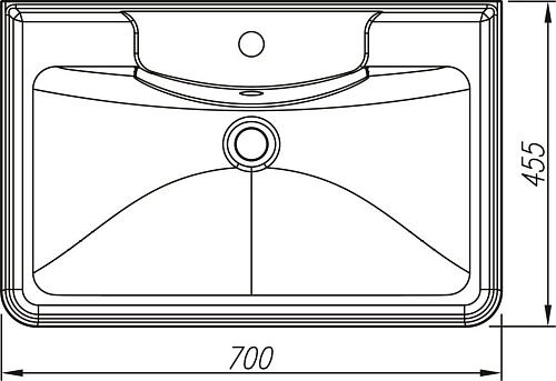 Тумба под раковину Style Line Атлантика 70, Люкс антискрейч, PLUS подвесная СС-00002339 Тумба под раковину Style Line Атлантика 70, Люкс антискрейч, PLUS подвесная СС-00002339