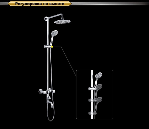 Душевая система D&K Grimm Hessen DA1384701E09 Душевая система D&K Grimm Hessen DA1384701E09
