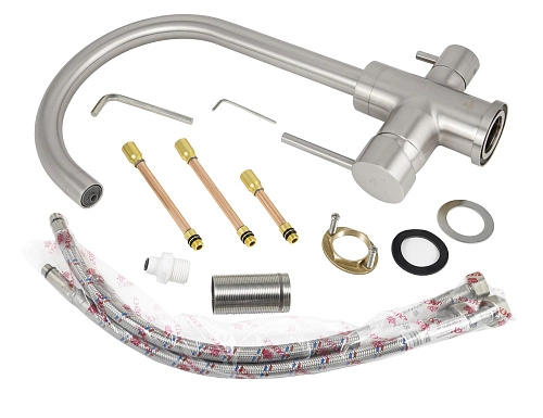 Смеситель для кухни Kaiser 26744-5 серебо с фильтром Барьер Эксперт Slim Классик БР26744-5 Смеситель для кухни Kaiser 26744-5 серебо с фильтром Барьер Эксперт Slim Классик БР26744-5