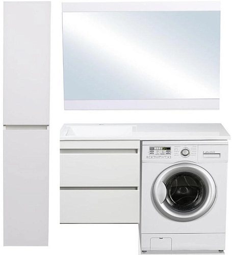 Тумба под раковину Style Line Даллас 120 люкс PLUS эмаль белый СС-00002351 Тумба под раковину Style Line Даллас 120 люкс PLUS эмаль белый СС-00002351