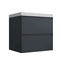 Тумба под раковину Style Line Манхэттен 60 см ЛС-00002366 подвесная, графит Тумба под раковину Style Line Манхэттен 60 см ЛС-00002366 подвесная, графит
