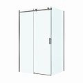 Душевой уголок BelBagno SOFT_CLOSE-2-AH-1-130/80-C-GM 130x80 см, профиль оружейная сталь, стекло прозрачное Душевой уголок BelBagno SOFT_CLOSE-2-AH-1-130/80-C-GM 130x80 см, профиль оружейная сталь, стекло прозрачное