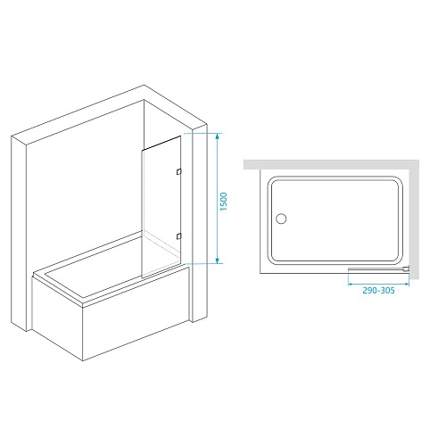 Шторка на ванну RGW Screens SC-056-2 3711056230-11 Шторка на ванну RGW Screens SC-056-2 3711056230-11