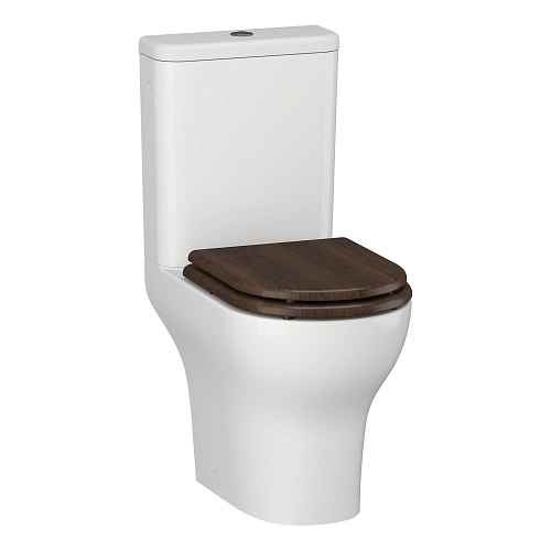 Унитаз напольный Opadiris Палермо OS24722A белый, безободковый, сиденье антикварный орех, крышка бачка керамика Унитаз напольный Opadiris Палермо OS24722A белый, безободковый, сиденье антикварный орех, крышка бачка керамика