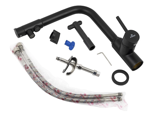 Смеситель для кухни Kaiser 13044-9 черный матовый с фильтром Барьер Эксперт Slim Классик. БР13044-9 Смеситель для кухни Kaiser 13044-9 черный матовый с фильтром Барьер Эксперт Slim Классик. БР13044-9