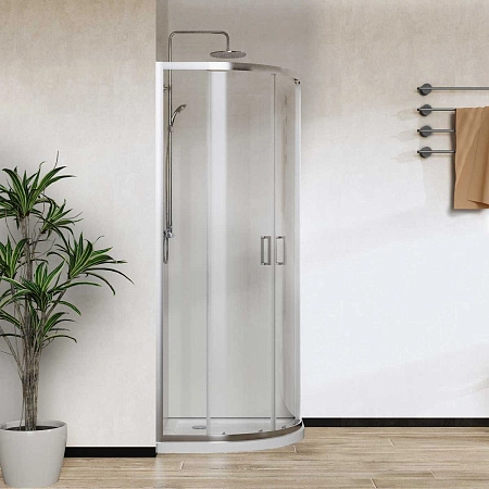 Душевой уголок Vincea City VSQ-5CT900CL, 900x900, хром, стекло прозрачное