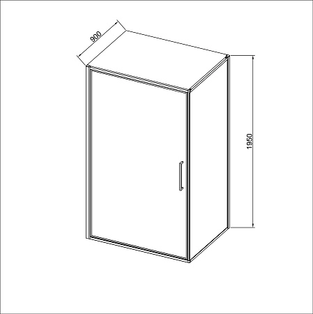 Душевой уголок Vincea Slim 8mm VSR-4SLP9010CL, 1000x900, хром, стекло прозрачное