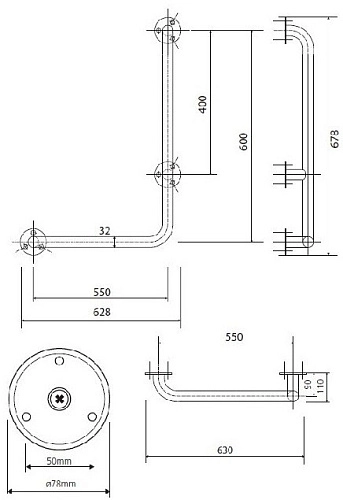 Поручень Bemeta HELP program 301112061 Поручень Bemeta HELP program 301112061