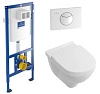 Комплект унитаз с инсталляцией и клавишей смыва Villeroy &amp; Boch O.Novo 5660D301 (5660 D3 01)