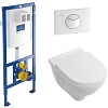 Комплект унитаз с инсталляцией и клавишей смыва Villeroy & Boch O.Novo 5660D301 (5660 D3 01) Комплект унитаз с инсталляцией и клавишей смыва Villeroy & Boch O.Novo 5660D301 (5660 D3 01)