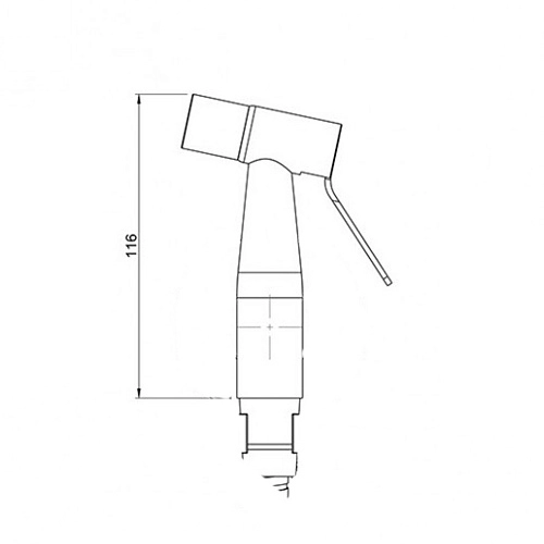 Гигиеническая лейка Paini Isola CO607CR хром Гигиеническая лейка Paini Isola CO607CR хром