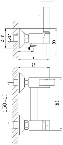 Гигиенический душ Haiba HB5520 Гигиенический душ Haiba HB5520