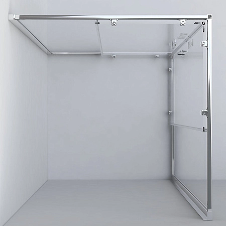 Душевой уголок Vincea Garda VSS-1G9012CLG, 1200x900, брашированное золото, стекло прозрачное