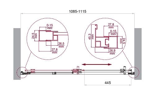 Душевая дверь BelBagno LUCE-BF-1-110-C-ORO 110 см, профиль золото, стекло прозрачное Душевая дверь BelBagno LUCE-BF-1-110-C-ORO 110 см, профиль золото, стекло прозрачное