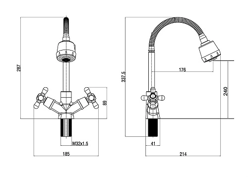Смеситель для кухни OneLife P03-004cr Смеситель для кухни OneLife P03-004cr