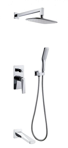 Душевая система Boheme Venturo 374-2-B скрытого монтажа, черная матовая/хром Душевая система Boheme Venturo 374-2-B скрытого монтажа, черная матовая/хром