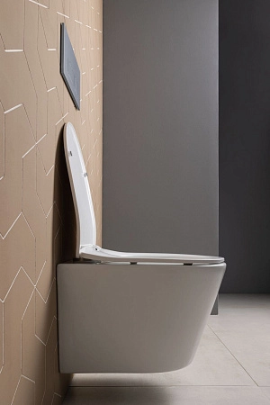 Унитаз подвесной Aquanet Atago 3.0 Tornado 00348006 с сиденьем, белый