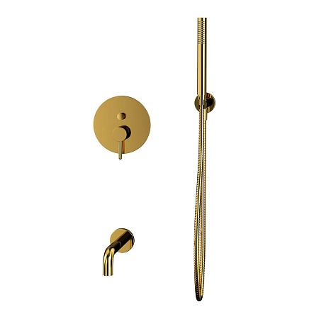 Смеситель для ванны WHITECROSS Y YSET06GL (золото) скрытого монтажа