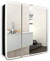 Зеркальный шкаф SILVER MIRRORS 805x800 Alliance - BLACK (LED-00002611) Зеркальный шкаф SILVER MIRRORS 805x800 Alliance - BLACK (LED-00002611)