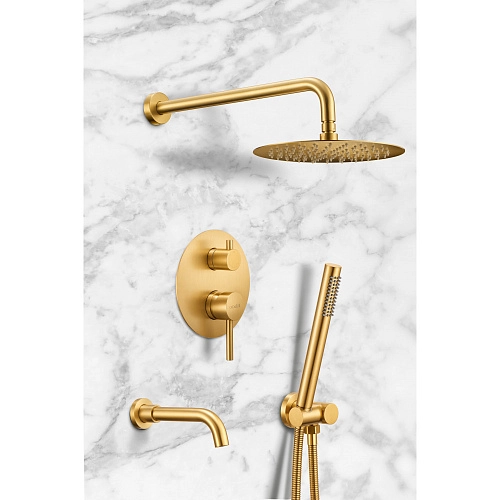 Душевая система Milacio Ultra MCU.150.GD встраиваемая, золото Душевая система Milacio Ultra MCU.150.GD встраиваемая, золото