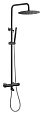 Душевая система Boheme UNO 468-T-BCR с термостатом черный хром Душевая система Boheme UNO 468-T-BCR с термостатом черный хром