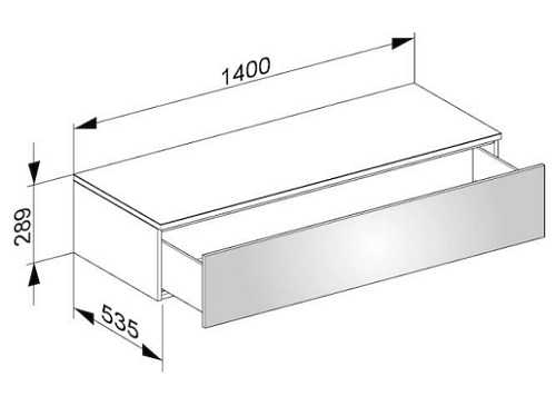 Тумба под раковину Keuco Edition 400 31761ZZ0000, 1400х289х535 мм Тумба под раковину Keuco Edition 400 31761ZZ0000, 1400х289х535 мм