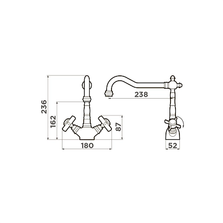Смеситель для кухни Omoikiri Tokigawa-AB 4994257