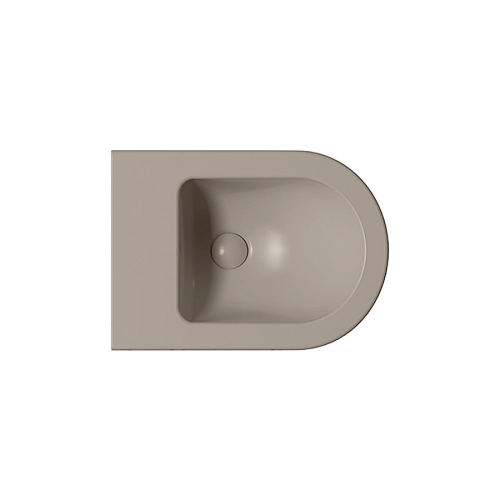 Биде подвесное GSI PURA серый беж матовый (8864105) Биде подвесное GSI PURA серый беж матовый (8864105)