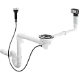 Сифон для кухни Hansgrohe с одной чашей D16-11 43937000, хром Сифон для кухни Hansgrohe с одной чашей D16-11 43937000, хром