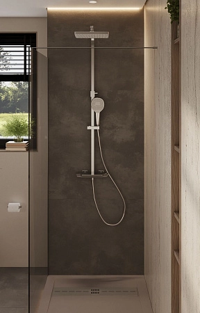 Душевая перегородка Allen Brau Infinity 1 90 3.21012.60.T медь брашированная