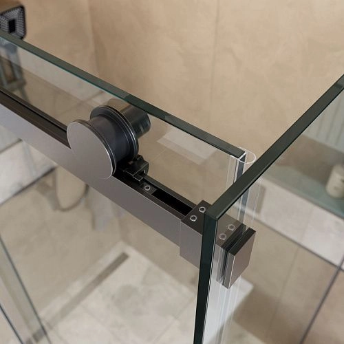 Душевой уголок BelBagno SOFT_CLOSE-2-AH-1-100/80-C-GM 100x80 см, профиль оружейная сталь, стекло прозрачное Душевой уголок BelBagno SOFT_CLOSE-2-AH-1-100/80-C-GM 100x80 см, профиль оружейная сталь, стекло прозрачное