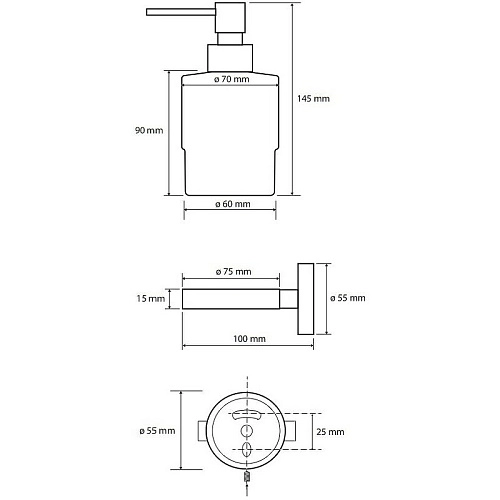 Дозатор жидкого мыла Bemeta Coral 158109102 Дозатор жидкого мыла Bemeta Coral 158109102