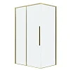 Душевой уголок GROSSMAN Galaxy 100.K33.01.120.32.00-200.K33.01.80.32.00 (120х80х195) раздвижная,золото сатин,стекло прозрачное