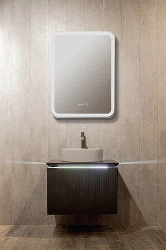 Зеркальный шкаф Silver mirrors Фиджи-BLACK 50 ПРАВЫЙ часы, смена подсветки, сенсорный выключатель LE LED-00002726 Зеркальный шкаф Silver mirrors Фиджи-BLACK 50 ПРАВЫЙ часы, смена подсветки, сенсорный выключатель LE LED-00002726