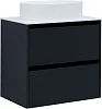 Тумба под раковину Allen Brau Activity 70 1.34003.AM антрацит матовый/черный брашированный