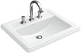 Раковина Villeroy & Boch Hommage 52.5 x 63 см CeramicPlus 7102A1R1 встраиваемая Раковина Villeroy & Boch Hommage 52.5 x 63 см CeramicPlus 7102A1R1 встраиваемая