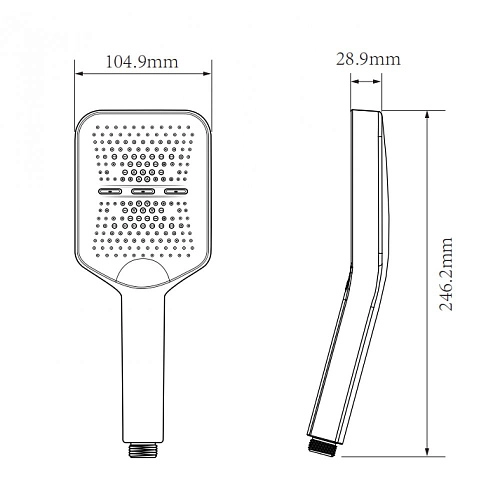 Душевая лейка Milacio Ultra MCU.006.MB, черный матовый Душевая лейка Milacio Ultra MCU.006.MB, черный матовый