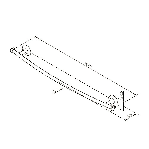Полотенцедержатель AM.PM Like A80346400 60 см Полотенцедержатель AM.PM Like A80346400 60 см