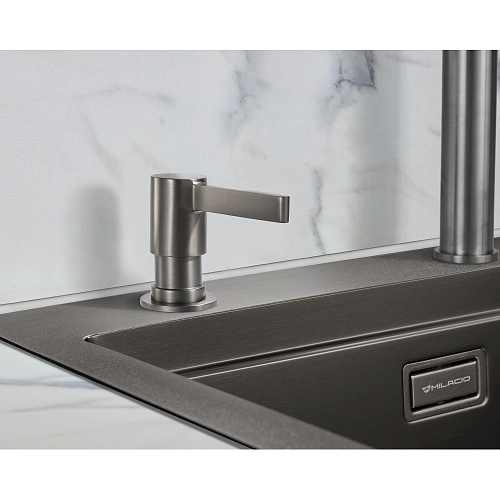 Дозатор жидкого мыла Milacio MCU.933.GM, вороненая сталь Дозатор жидкого мыла Milacio MCU.933.GM, вороненая сталь