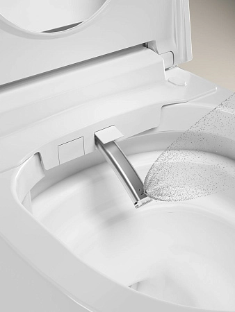 Унитаз подвесной Allen Brau Smart 4.I1001.20 с крышкой, белый, с функцией биде
