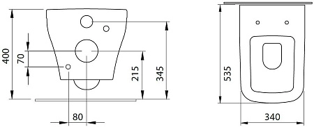 Унитаз подвесной Allen Brau Infinity 4.21011.AN с крышкой, антрацит