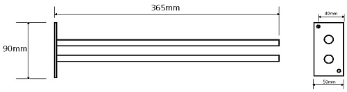Полотенцедержатель Bemeta OMEGA 104704142 Полотенцедержатель Bemeta OMEGA 104704142