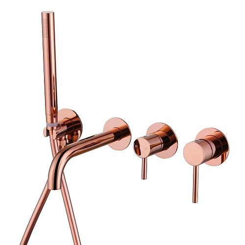 Смеситель для ванны ABBER Wasser Kreis AF8130RG скрытого монтажа, розовое золото Смеситель для ванны ABBER Wasser Kreis AF8130RG скрытого монтажа, розовое золото