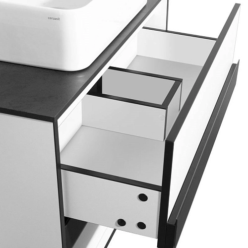 Тумба под раковину Style Line Амстердам 70 со столешницей, белый матовый ЛС-000010041 Тумба под раковину Style Line Амстердам 70 со столешницей, белый матовый ЛС-000010041