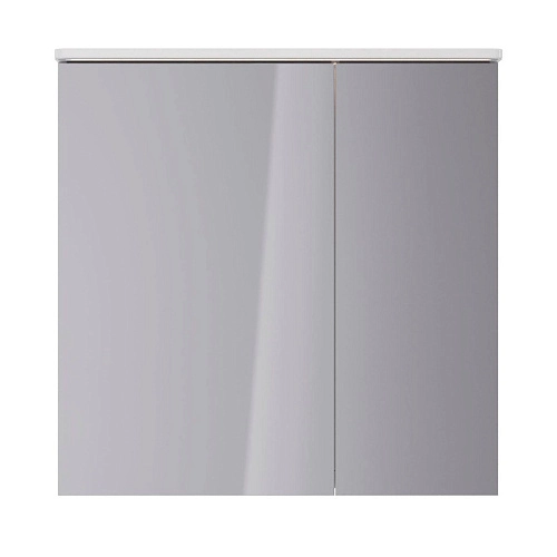 Зеркальный шкаф Lemark ZENON 80х80 см с козырьком-подсветкой, с розеткой, белый LM80ZS-Z Зеркальный шкаф Lemark ZENON 80х80 см с козырьком-подсветкой, с розеткой, белый LM80ZS-Z