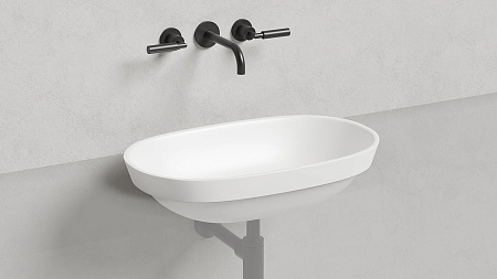 Раковина Salini MAREA 01 1802101G 645x387 полувстраиваемая S-Sense